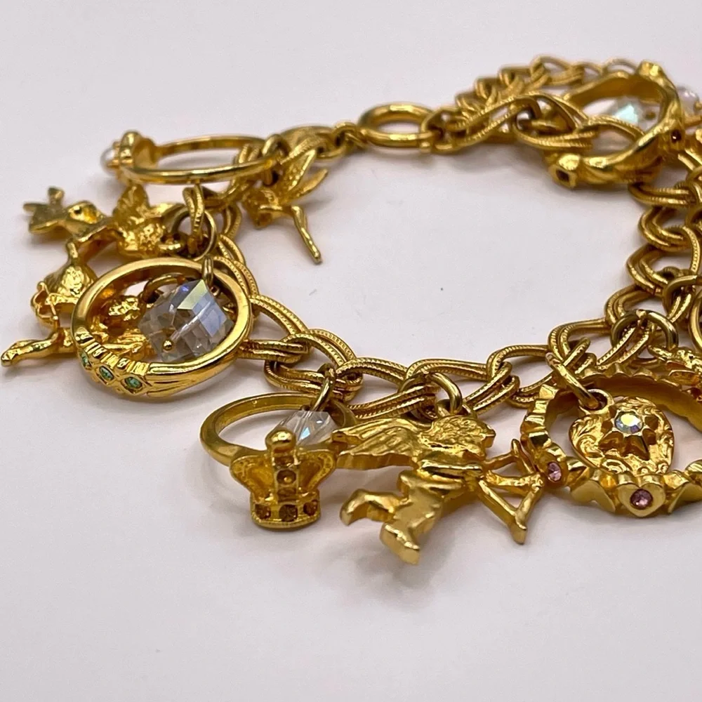 ❤️ Kirks Folly RARE ‘Secret of the Seven Angels’ Charm Bracelet - Picture 4 of 7